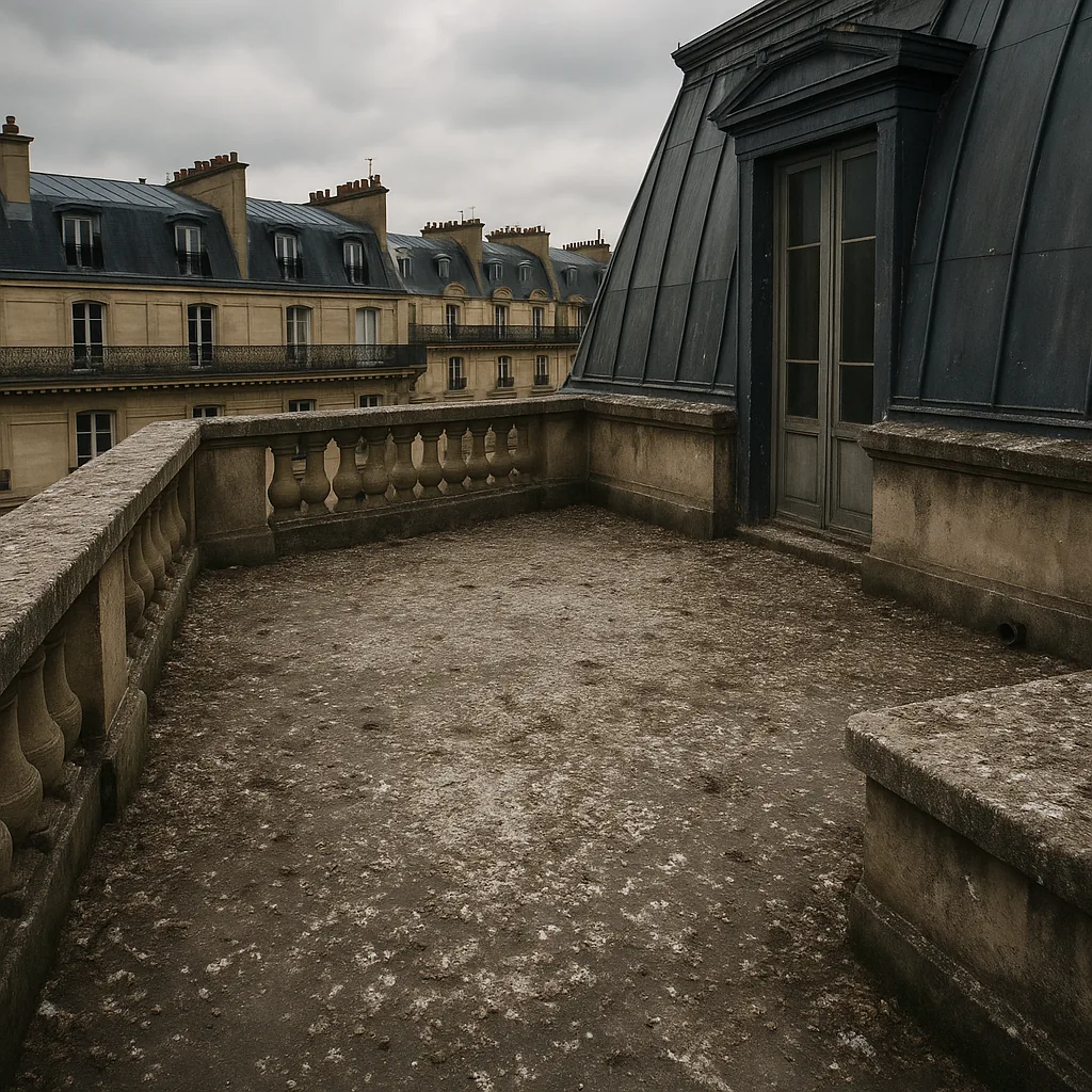 Avant — Terrasse de copropriété — Paris